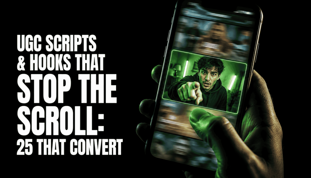 AI UGC Scripts & Hooks: 25 Examples That Actually Convert (2026)