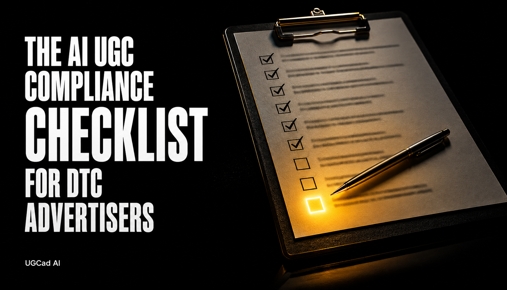 AI UGC Compliance Checklist for DTC Advertisers